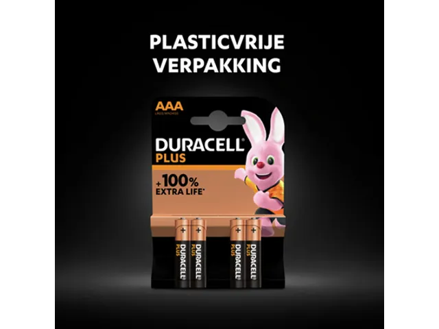 Batterij Duracell Plus Powerboost AAA 4 stuks