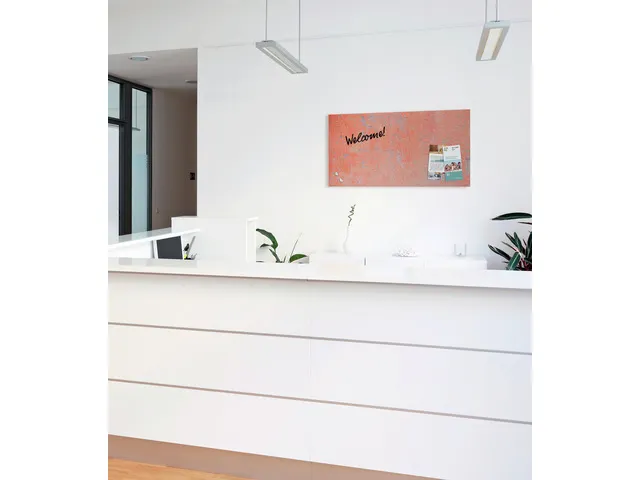Glas Magneetbord Sigel Artverum Red Wall mat. 91x46cm
