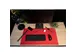 Onderlegger PU 40x80cm zwart/rood