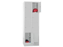 lockerkast,RAL 7035,HxBxD 1850x600x500mm,2x4vakken,vak B 300mm