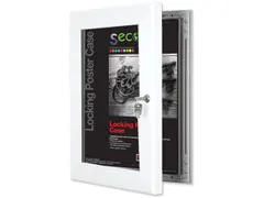 Posterlijst Seco A3 Perspex wit afsluitbaar