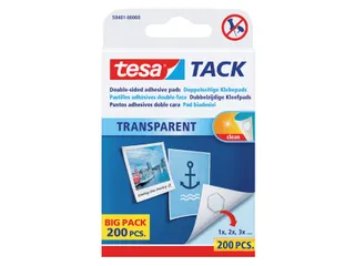 Dubbelzijdige kleefpads Tesa tack transparant 200stuks - 1