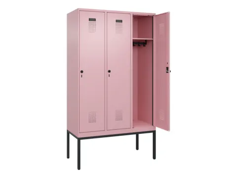 locker,HxBxD 2120x1200x500mm,3vak,vak B 400mm,draaigrendel