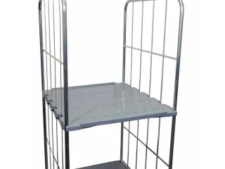 hygiënisch legbord,v. Gaasbox BxD 710x762mm,draagverm. 150kg,HDPE - 2