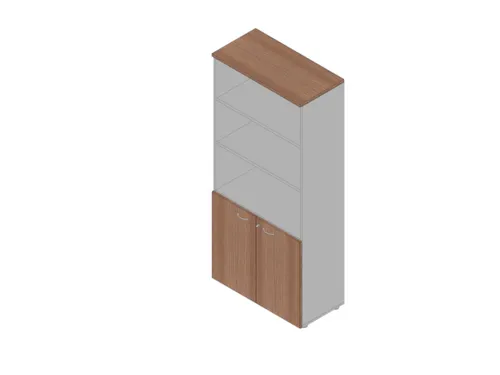 kantoorkast,HxBxD 2000x900x450mm,3xhouten vloer,5ordnerhoogte