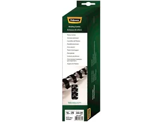 Fellowes Bindruggen, Pak Van 25 Stuks, 16mm, Zwart 21-rings - 3