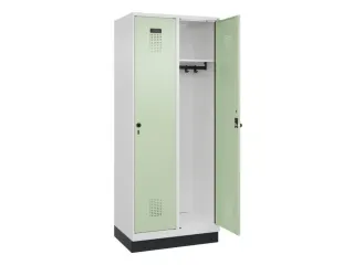 locker,HxBxD 1950x800x500mm,2vak,vak B 400mm,draaigrendel,sokkel - 2