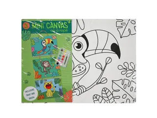 Canvasset om in te kleuren assorti 'Mini canvas on a rope' - 5