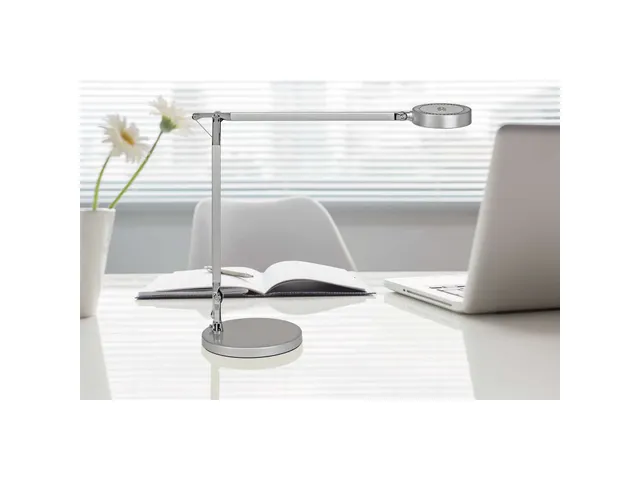 Bureaulamp MAULgrace LED colour vario dimbaar Zilver