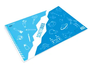 schetsboek A3 40 vel 120 gram dubbele spiraal - 1