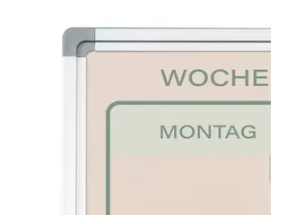 Weekplanner Elegance Duits softline profiel 8mm 90x120cm aluframe - 3