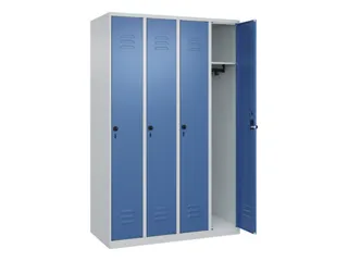 locker,HxBxD 1850x1200x500mm,4vak,vak B 300mm,draaigrendel - 2