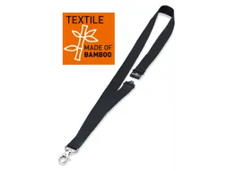 Durable 8240 ECO Textielkoord Soft Bamboo met karabijnhaak Zwart
