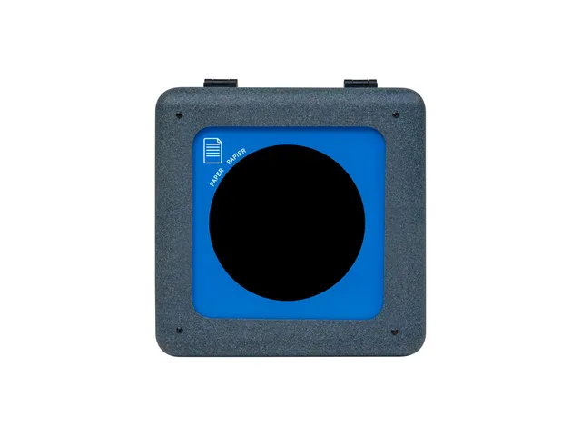 Circulaire Afvalbak BrickBin Paper 65 Liter Grijs Blauw