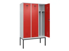 locker voor scheiding van kleding,HxBxD 2120x1200x500mm,3vak