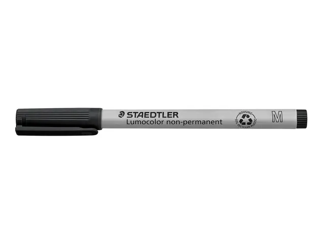 Viltstift Staedtler OHP Lumocolor 315 non permanent M 1.0mm Zwart