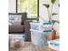 Q-line opbergbox 52L transparant blauw - 50x40x38cm