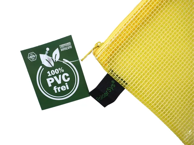 etui A5 PVC-vrij geel transparant met ritssluiting