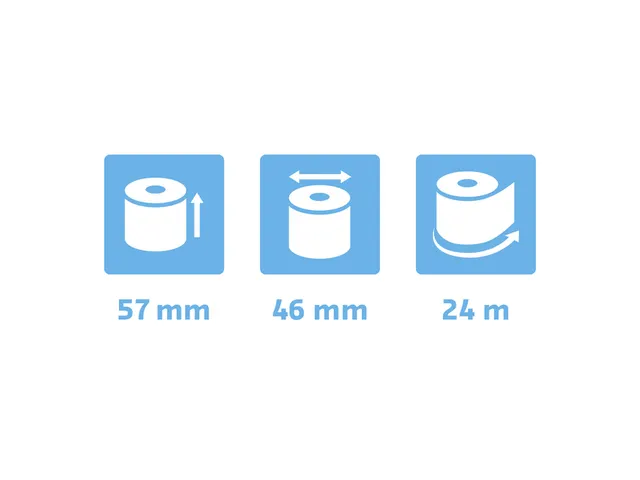 Telrol Exacompta 57mmx24m kern Ø12mm thermisch