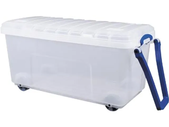 Opbergkoffer Op Wieltjes 160 Liter Transparant