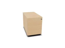 mobiel ladeblok,HxBxD 525x430x800mm,3lade(n),m. greeplijst,NE-esdoorn