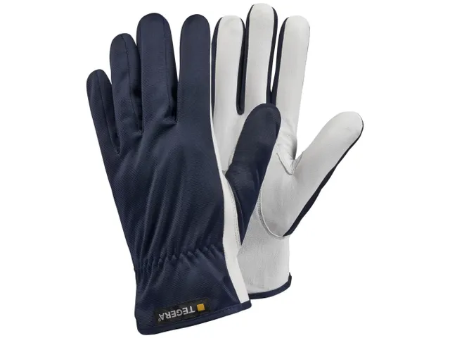 Tegera 124 precisiehandschoenen wit/blauw maat 8, per 12 paar