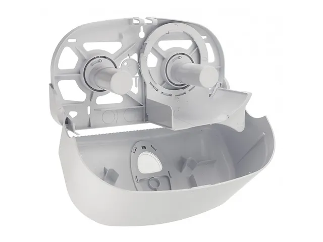 Toiletpapier Dispenser 2 Rollen Kunststof Wit