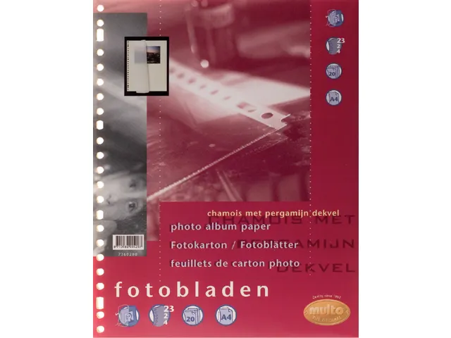 Fotobladen Multo A4 23-Gaats +Dekvel Chamois 20 vel