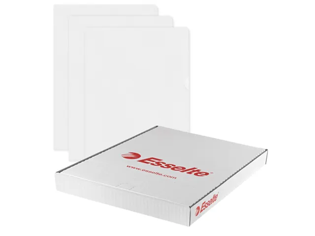 Insteekmap L-model Esselte standaard copy safe PP A4 transparant