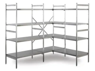 Rvs Inhaakstelling Aanbouwveld 1800x1175x400mm 4roosterlegborden - 1
