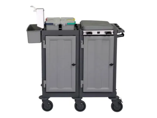 Reinigingswagen,2Kasten,2-4Zakhouders,4X6L Emmer,3Xopvanglegborden