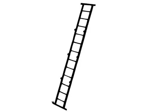 Vouwladder Aluminium 4X4Sporten Aanlegladder L 4 74M