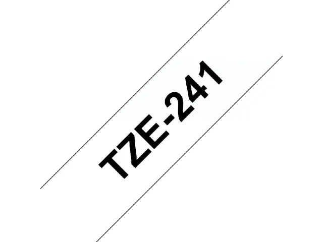 Labeltape Brother P-touch TZe-241 standaard 18mm zwart op wit