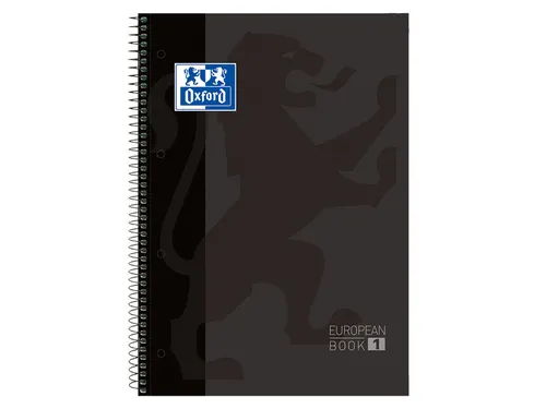 Notitieboek Oxford Classic Europeanbook A4+ lijn 80 Vel Zwart