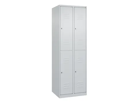 dubbeldekse locker,HxBxD 1850x600x500mm,2x2vak.,vak B 300mm