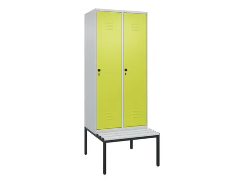 locker voor scheiding van kleding,HxBxD 2120x800x815mm,2vak