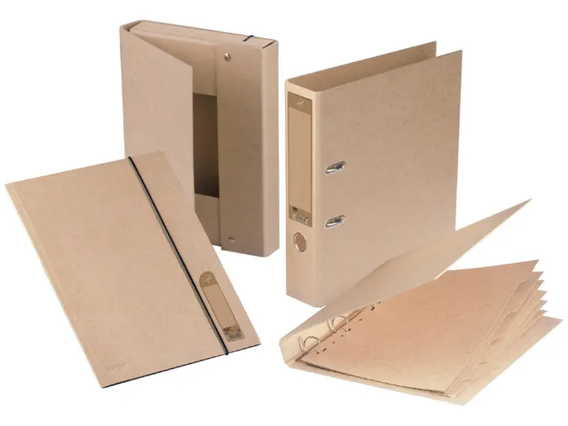 Intercalaires Oxford Touareg 11 perf 6 onglets carton naturel