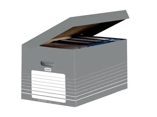 Elba Archiefcontainer, Ft 34,5 X 45 X 28 Cm, Grijs En Wit