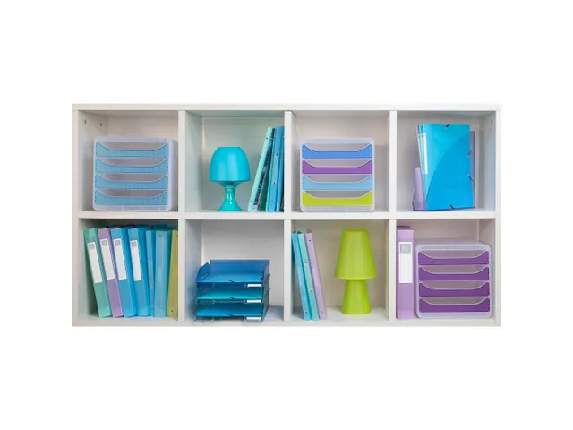 Brievenbak COMBO MID I blauw/glos/transp.