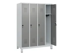 schoollocker,HxBxD 1630x1200x500mm,4vak,vak B 300mm,draaigrendel