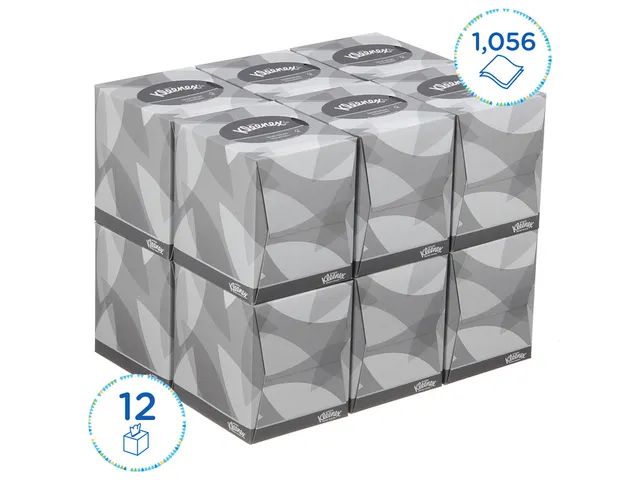 Mouchoir papier KC Kleenex 8834 Cube 2 épaisseurs blanc