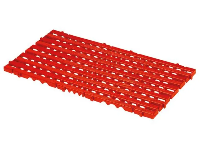Roostertegel Hd-pe Lxbxh 800x400x25mm Rood