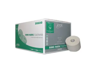 Toiletpapier 50600 Euro Matic met dop RN 1-laags 36 Rol - 1