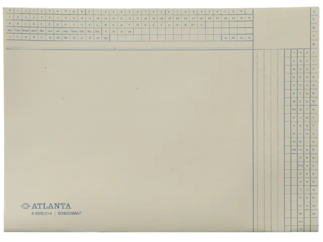 Binnenmap Djois A4 1 klep 180gr ivoor
