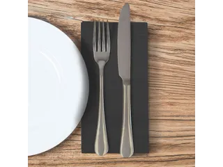 Tork 509421 Textured Dinnerservet zwart 1/8-vouw - 6