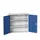 wandkast 1000x1050x350mm 2xStalen bodem sokkel Ral 7035 front Ral 5010