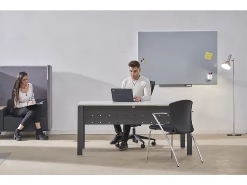 Whiteboard Rocada Skinpro 100x150cm grijs gelakt