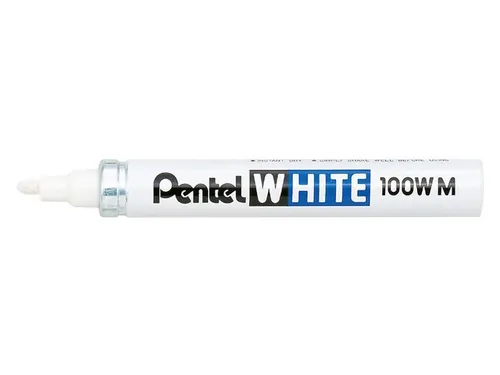 Viltstift Pentel 100W rond 2.2mm wit