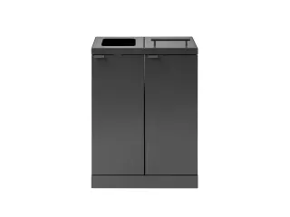 Bica Basic 886 Afvalscheidingsunit 2x45 liter Antraciet - 2