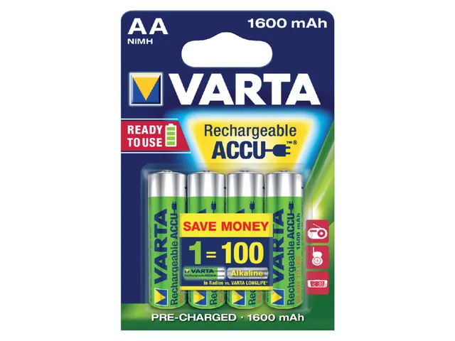 Batterij Oplaadbaar Varta 4x AA 2600Mah Ready2Use 1.2V